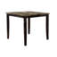 Mobilier de salle à manger moderne: table à hauteur de comptoir avec chaises en similicuir et plateau en marbre brun contemporain: 4 coussins supplémentaires