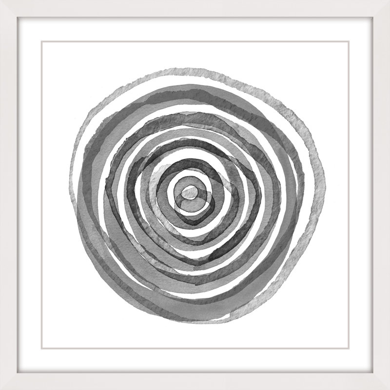 « spiraling perception », reproduction d’art encadrée, H 18 po x l 18 po x P 1,5 po