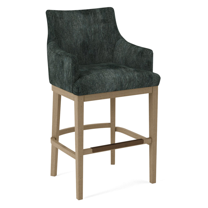 Upholstered Stool, 61597-78, Black