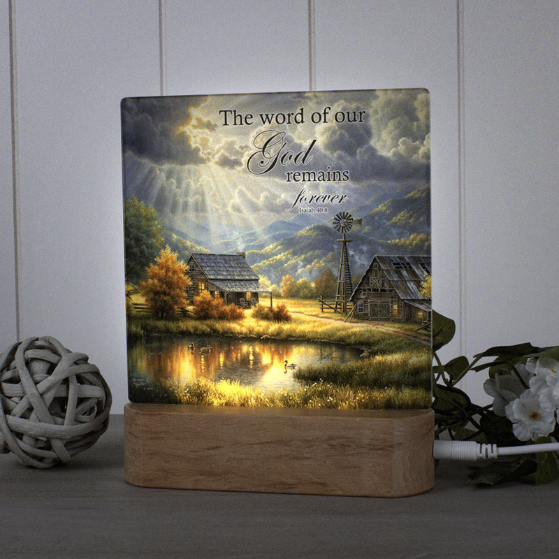 God Shed His Grace W / Scripture Night Light