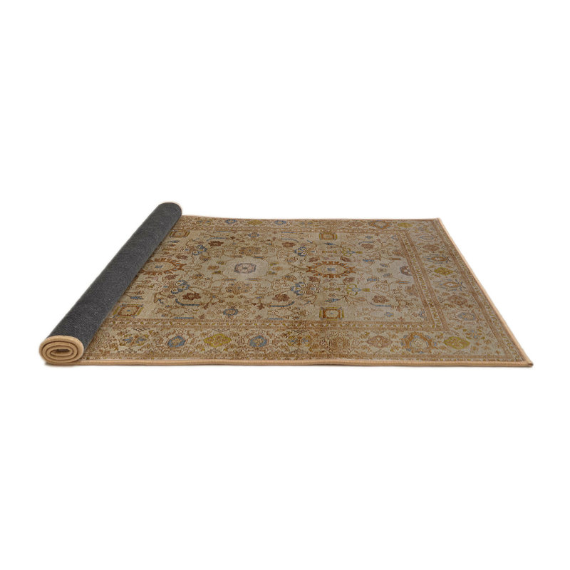 Tapis oriental bleu / brun Cavin, Rond 3 pi
