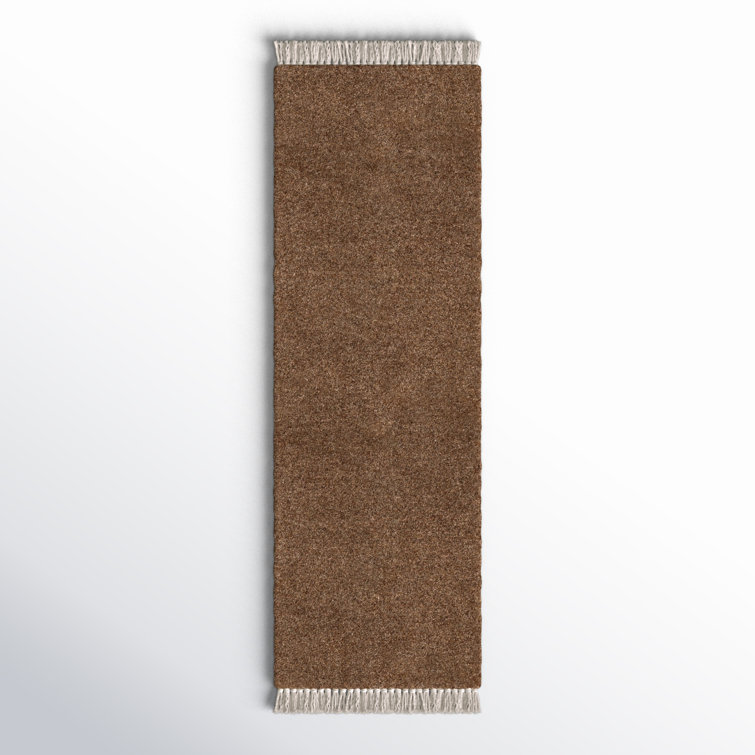 Clio Hand Loomed Wool Brown Rug