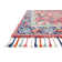 Tapis rose en laine crocheté à la main Leyna