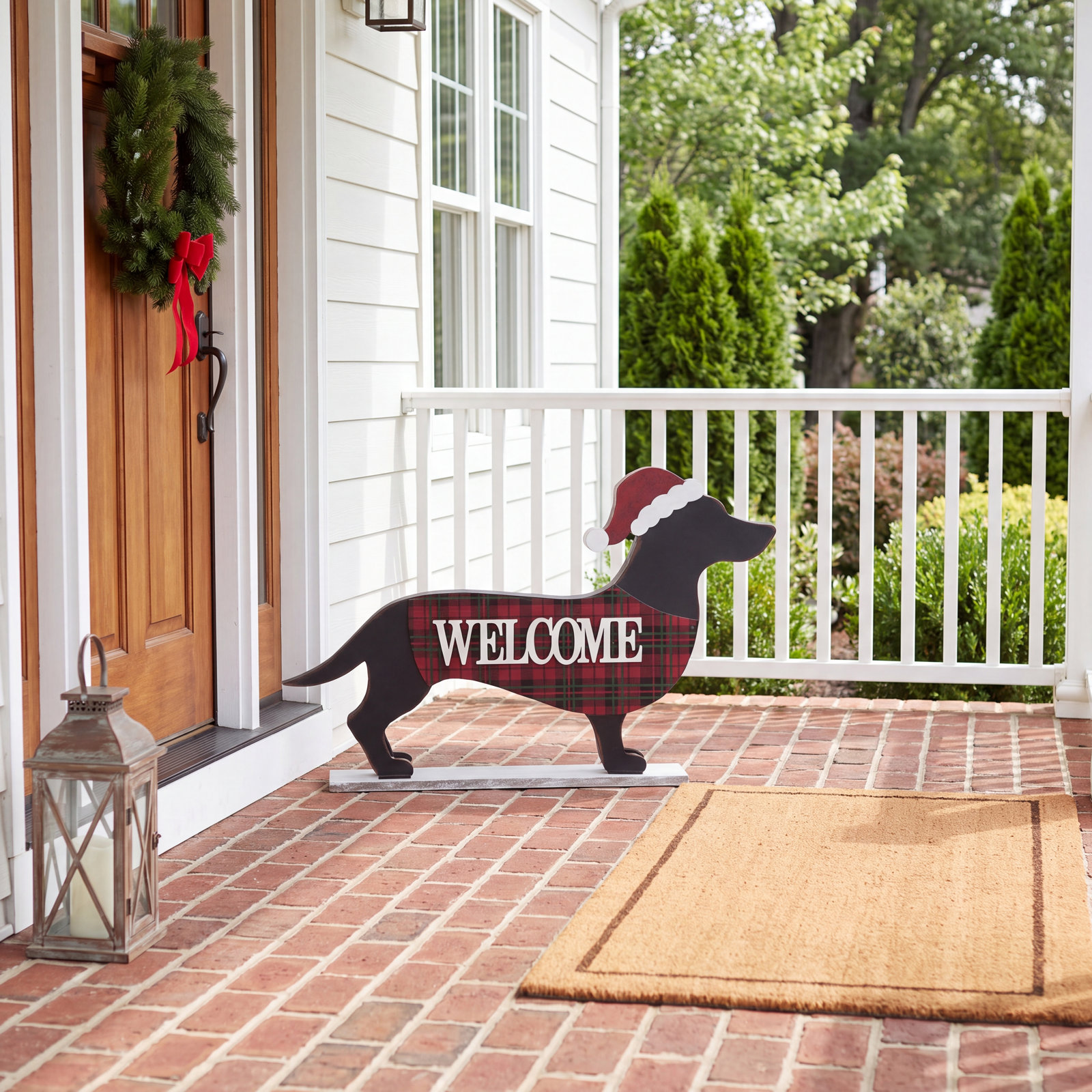 Wooden Dachshund Porch Sign