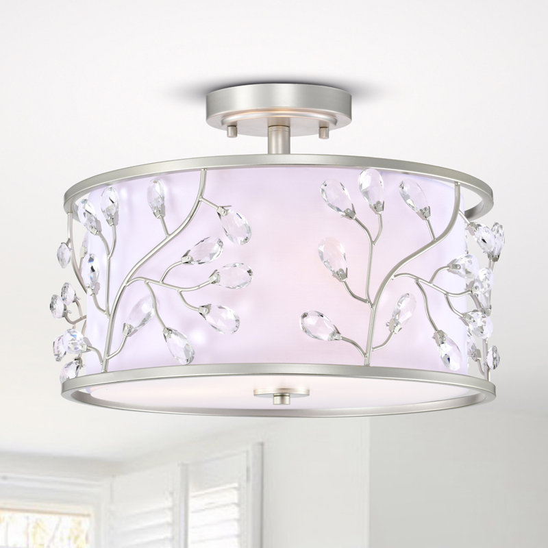 Glass Semi Flush Mount