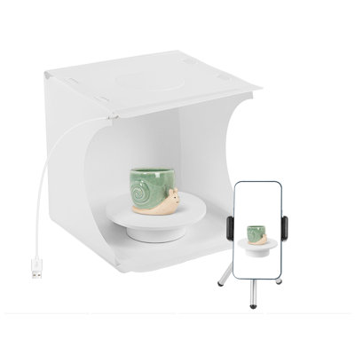 Photography Light Box Motorized Turntable Stand Set