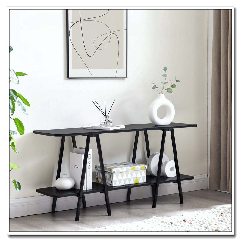 Console de 47,24 pouces de long, Noir