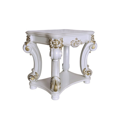 Table de bout antique avec tablette inférieure