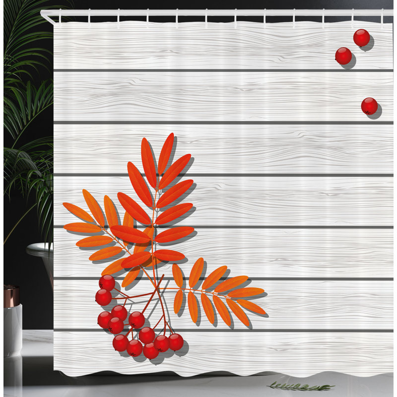 Shower Curtain with Hooks Included, 84"H x 69"W