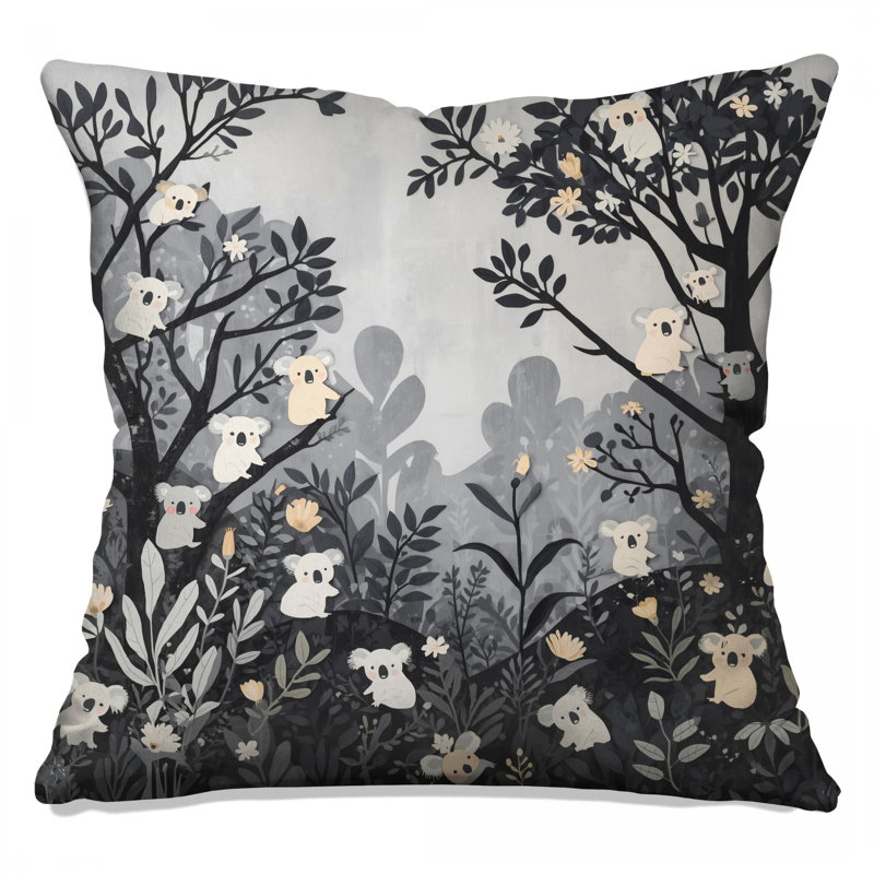 Coussins Koalas In Forest, 16 x 16 pouces