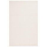 Wyndid Hand Loomed Wool/Cotton Solid Color Rug in Ivory