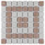 Carreau de mosaïque en porcelaine pour plancher et mur 11-3 / 4 "x 11-3 / 4" Crystalline Market Square-94848052