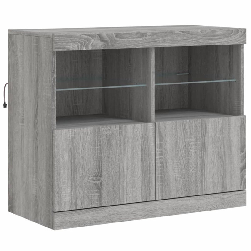 Basilotto 283cm Sideboard, Grey Sonoma
