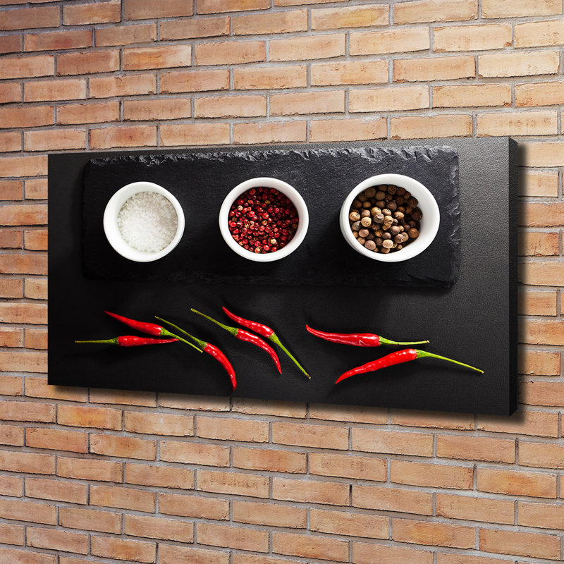Spices And Chilli - Wrapped Canvas Print