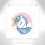 Impression sur papier Sparkly Unicorn-47483687-47848580