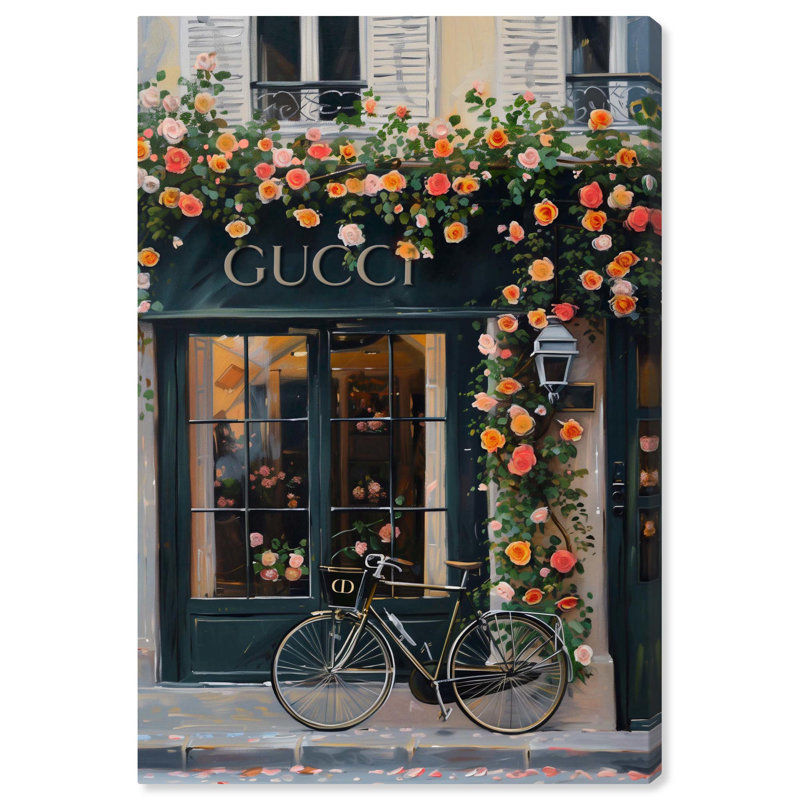 Store in Fall Time, designer de mode sur toile par Art Remedy, Toile tendue, H 30 po x l 20 po