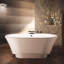 Amma 72'' L Freestanding Soaking Bathtub-233417144