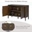 Buffet de ferme 47,25 pouces avec placage de pin et 2 portes-2034227036