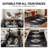 Geometric Grid Pattern Shag Rug – Anthracite Dark Gray – Medium Pile, Soft & Durable-1655194098