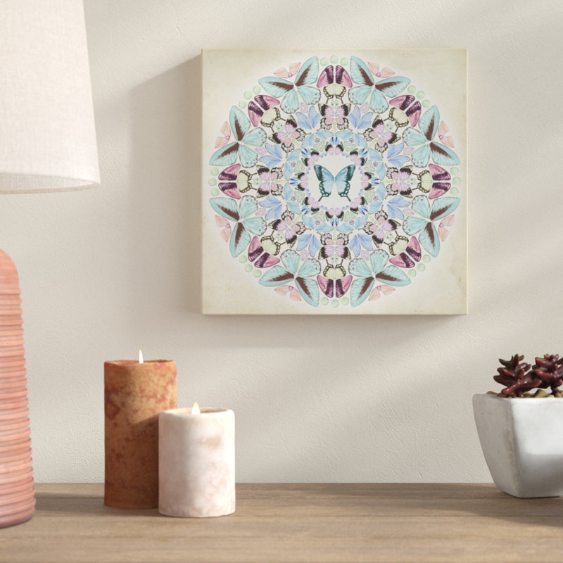 Prosperity Mandala IV by Melissa Wang - Wrapped Canvas Painting, 30cm H x 30cm W