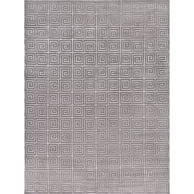 Greek Key Handmade Wool Geometric Area Rug