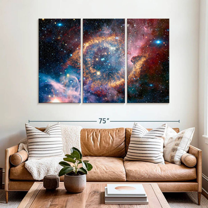Oberle Helix Planetary Nebula, 42" H x 65" W