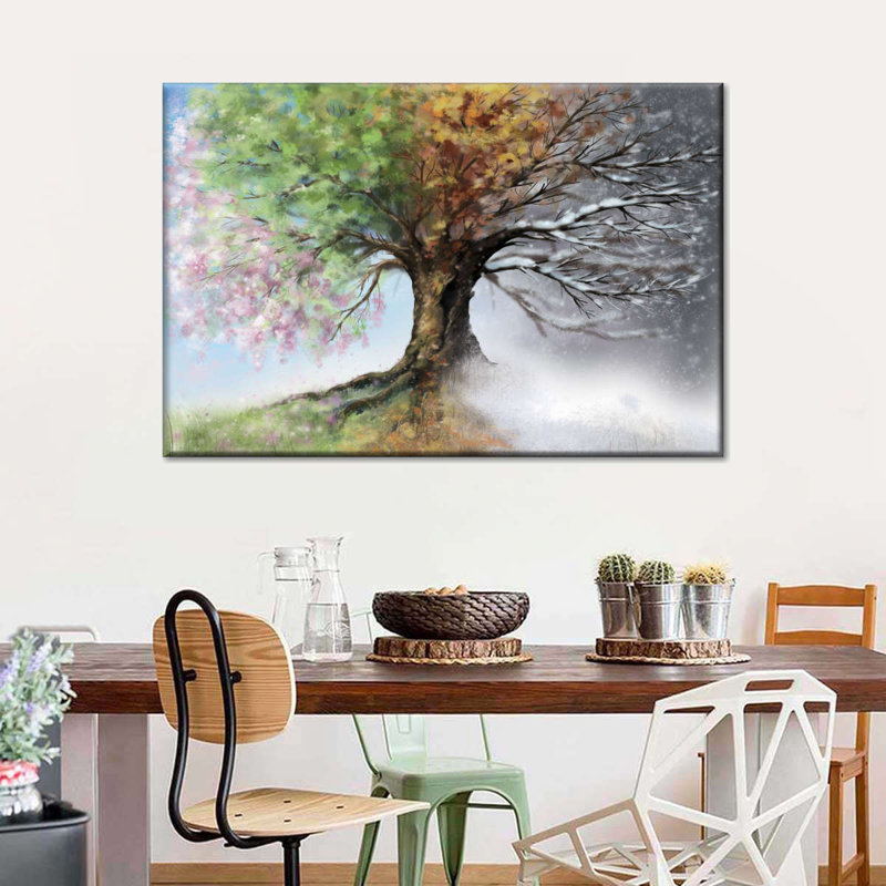 «Four Seasons», reproduction sur toile, H 8 po x l 12 po x P 1 po