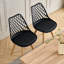 Dining Chairs - Nordic Style Dining Chair - Mesh Backrest - Solid Wood Legs-367318922-342771804
