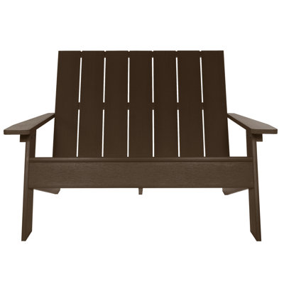 Byrnes Recycled Plastic Double Adirondack Loveseat