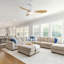 47 Inch Ceiling Fan With 22W LED Light And Remote Control 6 Speeds Reversible DC Motor White For Living Room