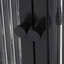 Armoire de rangement arquée à porte en verre-1709300163