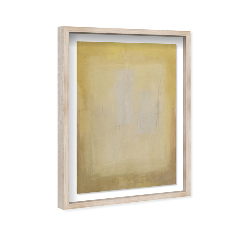 Golden Haze Print by Oliver Gal, 16.5" H x 11.5" W, Natural Oak Shadowbox