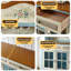 Buffet moderne en bois massif bleu-705491851