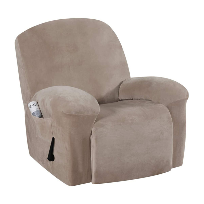 Housse pour fauteuil inclinable Dorchester, Velours taupe