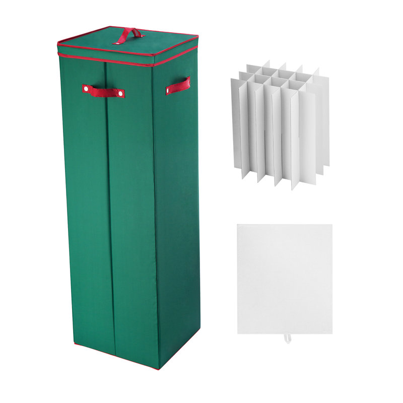 Paper Box Gift Wrap Storage, Green