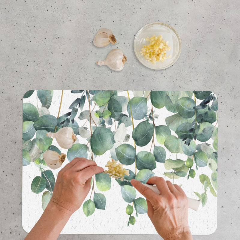 Planche à découper et à servir en feuille d'eucalyptus idéale pour la cuisine de tous les jours et pour les occasions spéciales
