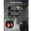 Étagère de garage noire à 2 niveaux fixée au mur, supports de rangement flottants en acier pour l'entrepôt d'atelier-1983715078