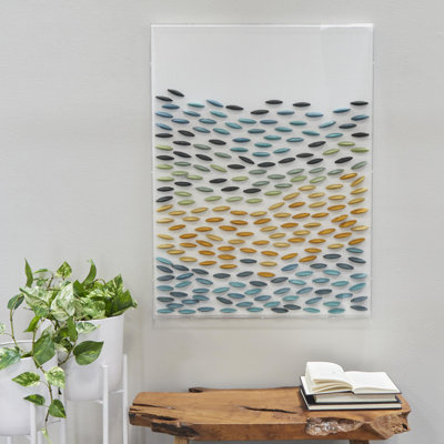 Glam Abstract Wall Decor on Fabric