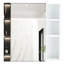 Armoire à miroir murale blanche, surface de 0,12 pouce d'épaisseur, rangement pour serviettes et soins de la peau dans les petites salles de bain