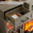  70" Farmhouse Electric Fireplace TV Stand for TVs Up to 80" with Glass Door Cabinets & Timer-795347776