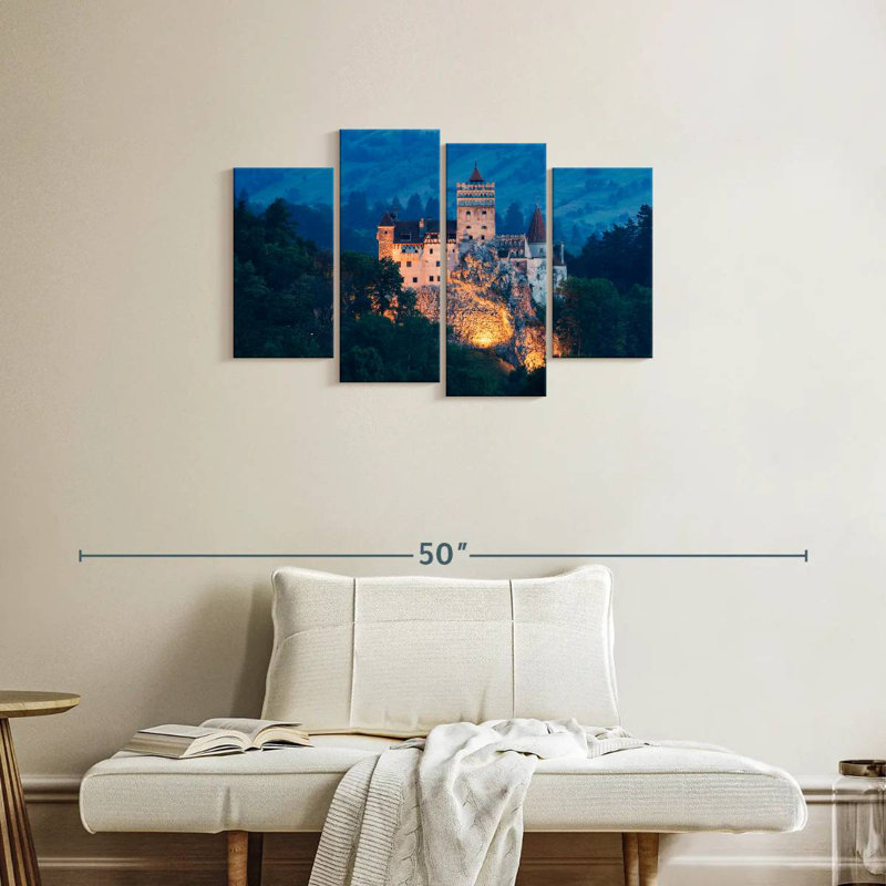 Lilie Bran Hill Castle, H 22 po x l 36 po