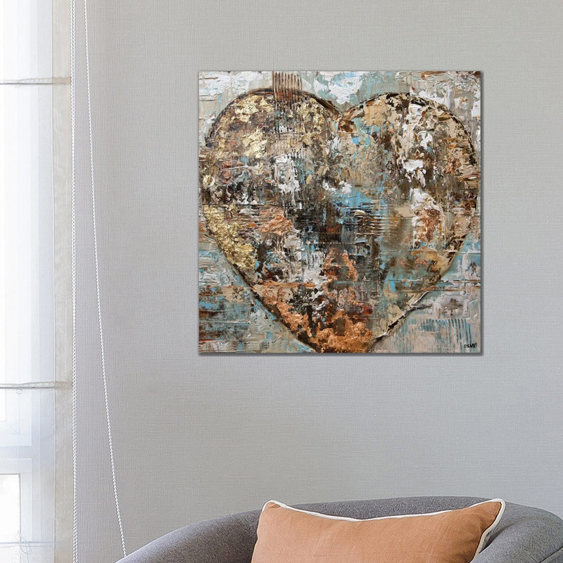 Artist's Heart 1 Piece Wrapped Canvas Painting, 66.04 cm H x 66.04 cm W
