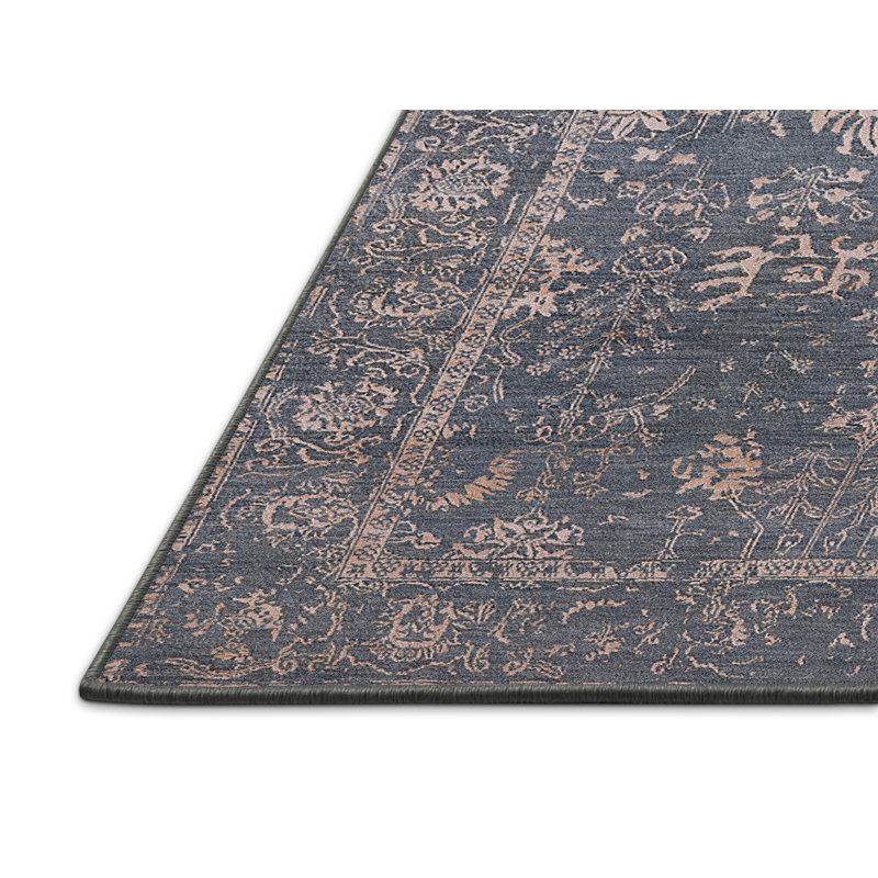Tapis oriental brun clair / bleu Hainesville, Rectangle 8 pi x 10 pi