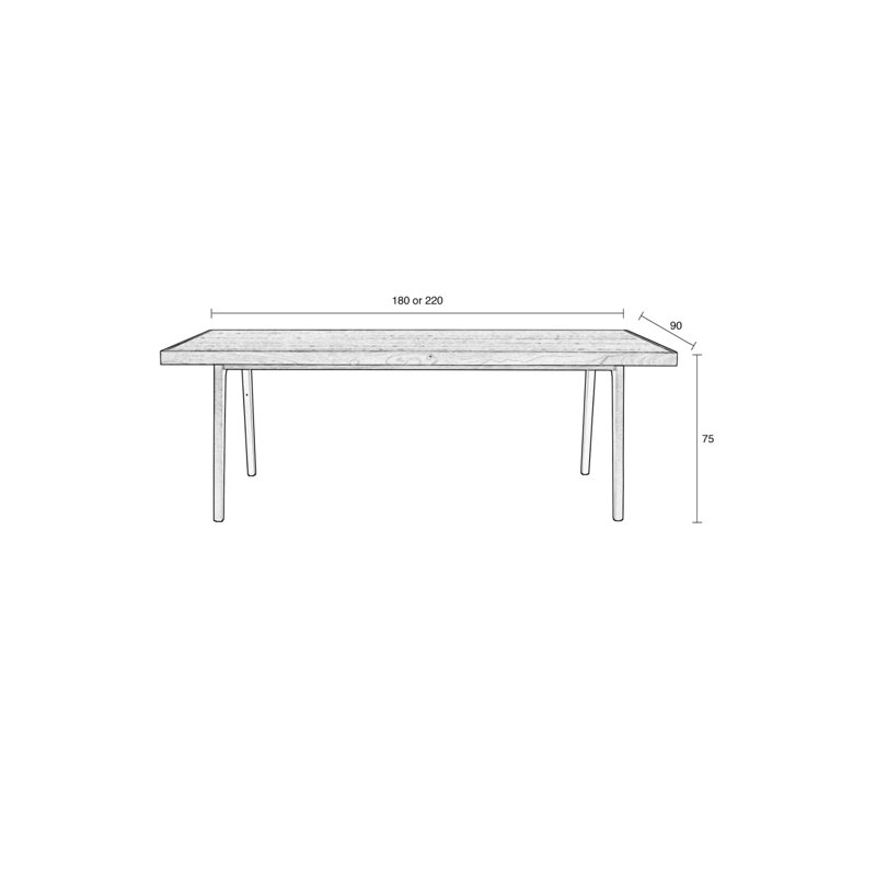 Harvest Dining Table, 70.87" L x 35.43" W