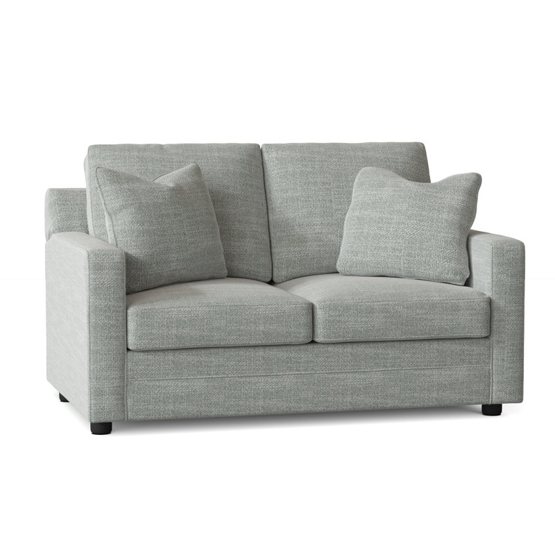 Aukai Upholstered 58'' Sleeper Sofa, Conversation Capri Basketweave