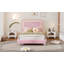 Upholstered Bed Frame with LED Lights, Modern Velvet Platform Bed Featuring Tufted Headboard for Ultimate Comfort-2092182202-2092182200