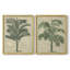 «Burlap Palm Silhouette III», reproduction encadrée de qualité supérieure - prête à être accrochée - aucun clou requis - aucun clou requis-1881880330-1881880337