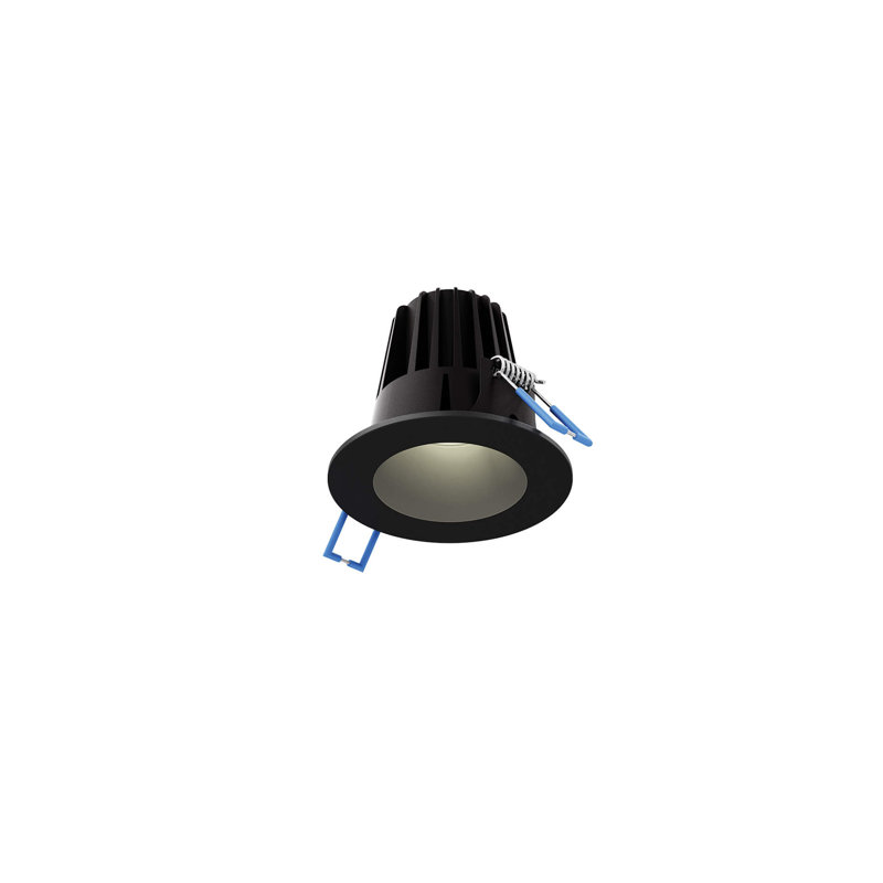Panneau lumineux DEL rond 2 po, Noir