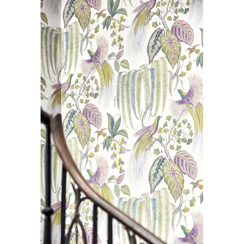 Bird of Paradise Wallpaper, Olive