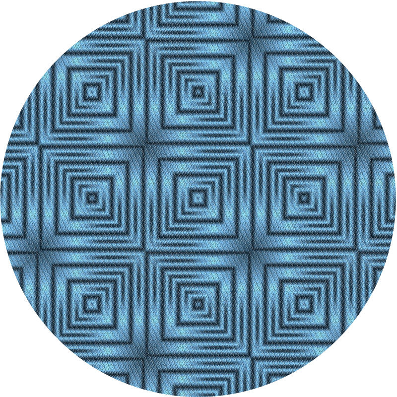 Abstract Indoor Rug, Round 5'